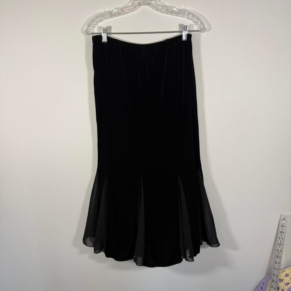 Black Gothic midi skirt